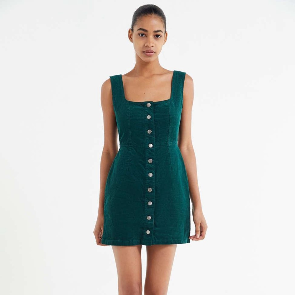 UO Green Corduroy dress